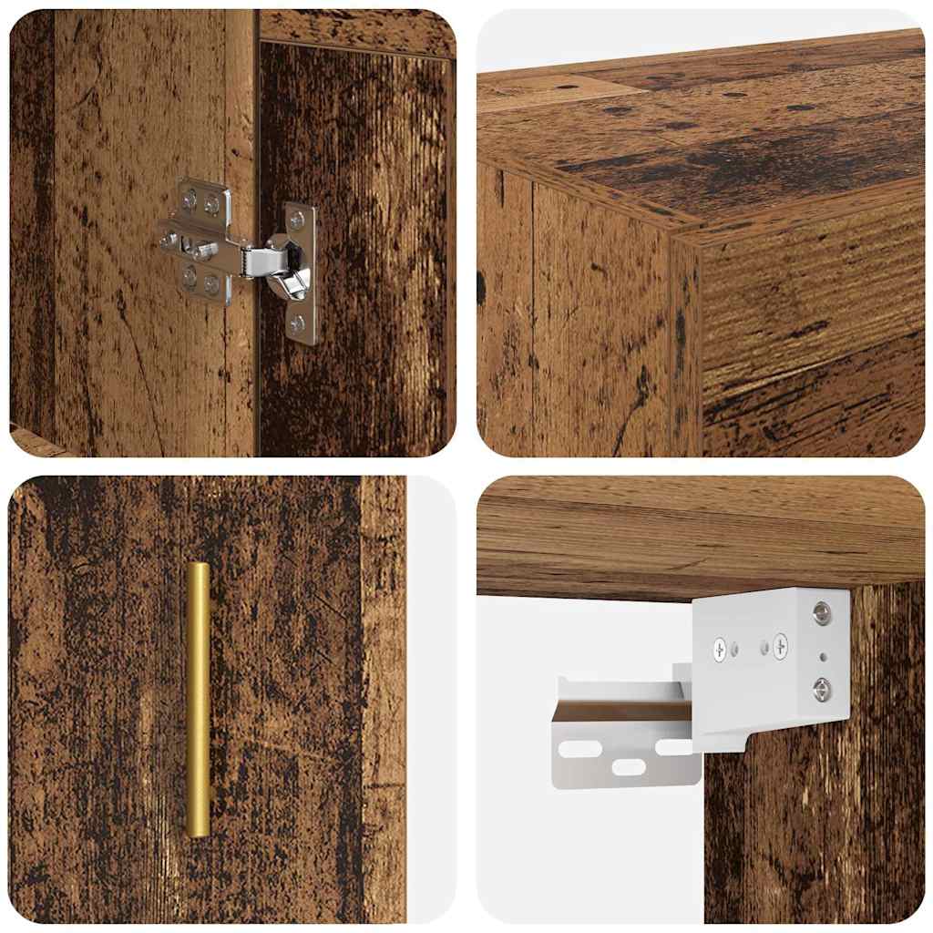 Wandschrank Altholz 69,5 x 34 x 90 cm Holzwerkstoff