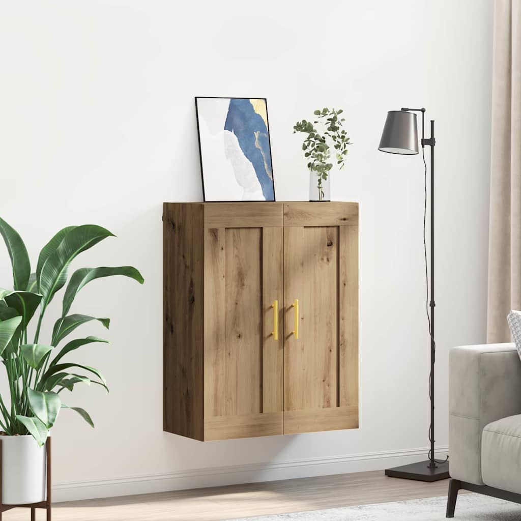 Wandschrank Artisan-Eiche 69,5 x 34 x 90 cm Holzwerkstoff