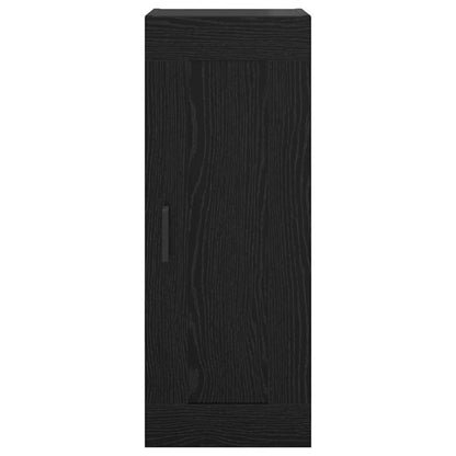 Wandschrank Schwarz Eichen-Optik 34,5 x 34 x 90 cm