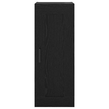 Wandschrank Schwarz Eichen-Optik 34,5 x 34 x 90 cm