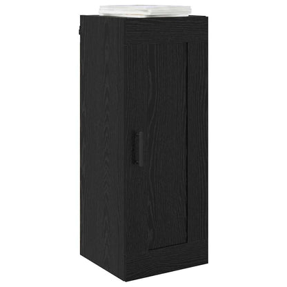 Wandschrank Schwarz Eichen-Optik 34,5 x 34 x 90 cm