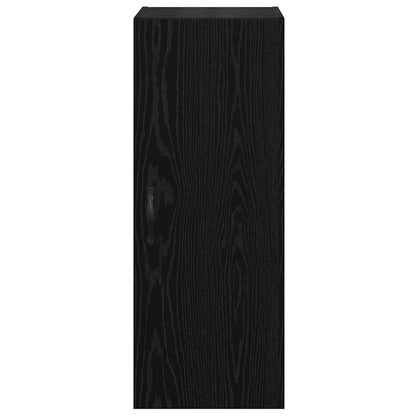 Wandschrank Schwarz Eichen-Optik 34,5 x 34 x 90 cm
