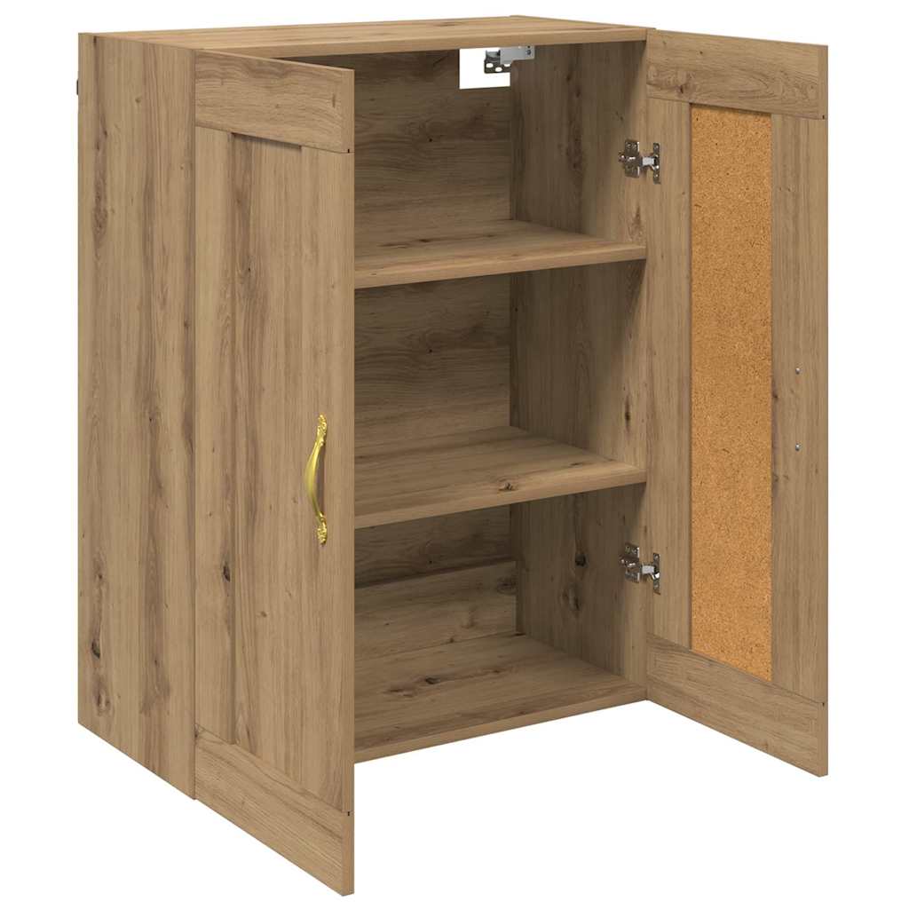 Wandschrank Artisan-Eiche 69,5 x 34 x 90 cm Holzwerkstoff