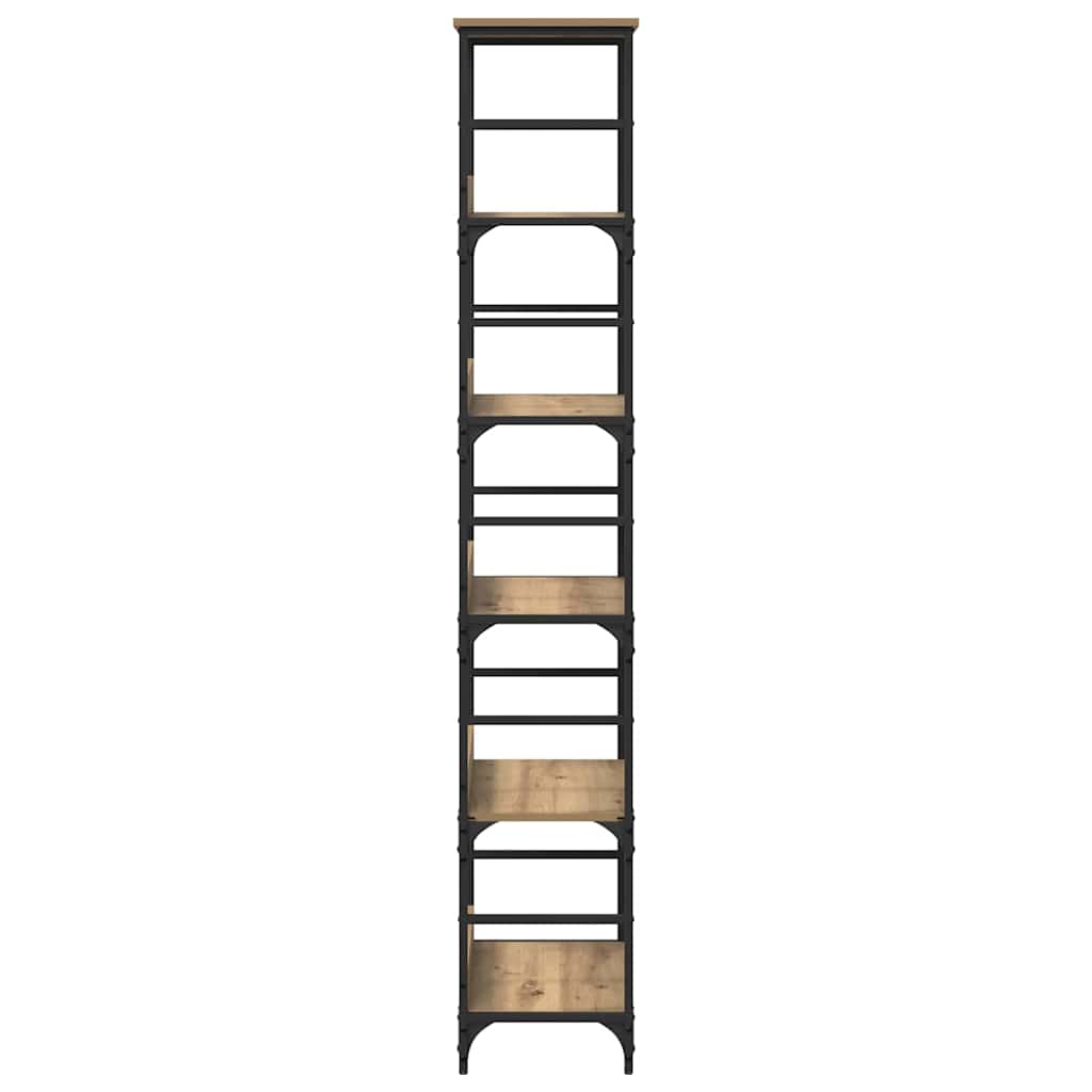 Bücherregal Artisan-Eiche 50 x 33 x 188,5 cm Holzwerkstoff