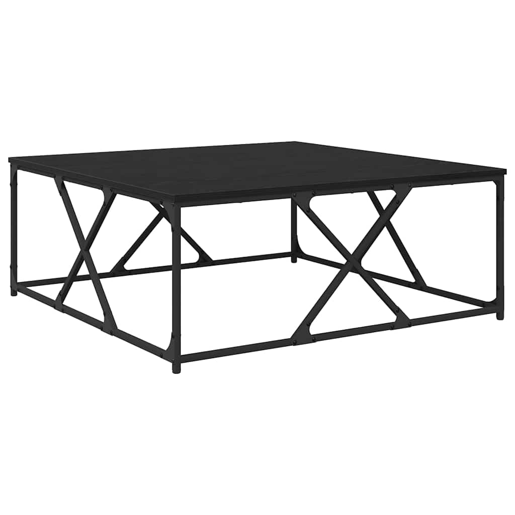 Couchtisch Schwarz Eichen-Optik 100 x 100 x 40 cm Holzwerkstoff