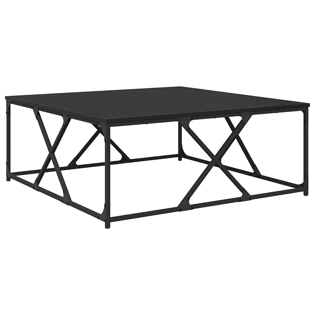 Couchtisch Schwarz Eichen-Optik 100 x 100 x 40 cm Holzwerkstoff