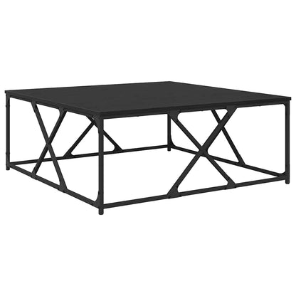 Couchtisch Schwarz Eichen-Optik 100 x 100 x 40 cm Holzwerkstoff