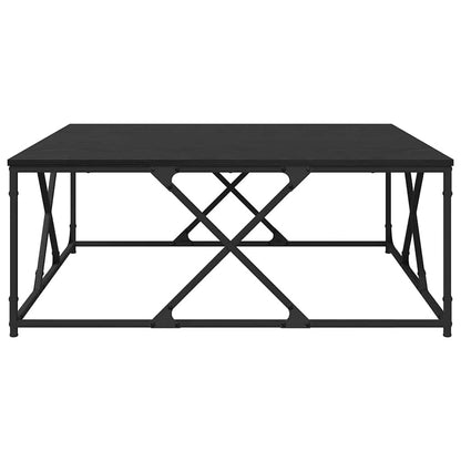 Couchtisch Schwarz Eichen-Optik 100 x 100 x 40 cm Holzwerkstoff