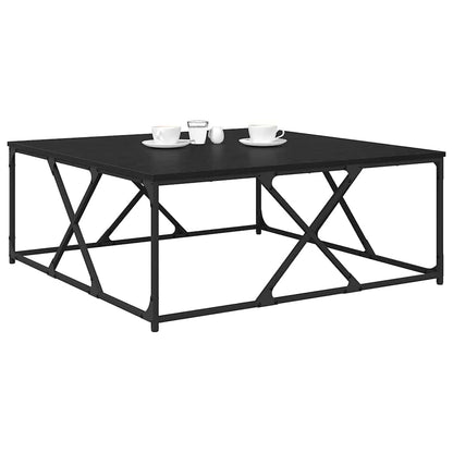 Couchtisch Schwarz Eichen-Optik 100 x 100 x 40 cm Holzwerkstoff