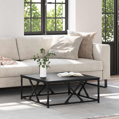 Couchtisch Schwarz Eichen-Optik 70 x 70 x 30 cm Holzwerkstoff