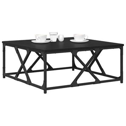 Couchtisch Schwarz Eichen-Optik 70 x 70 x 30 cm Holzwerkstoff