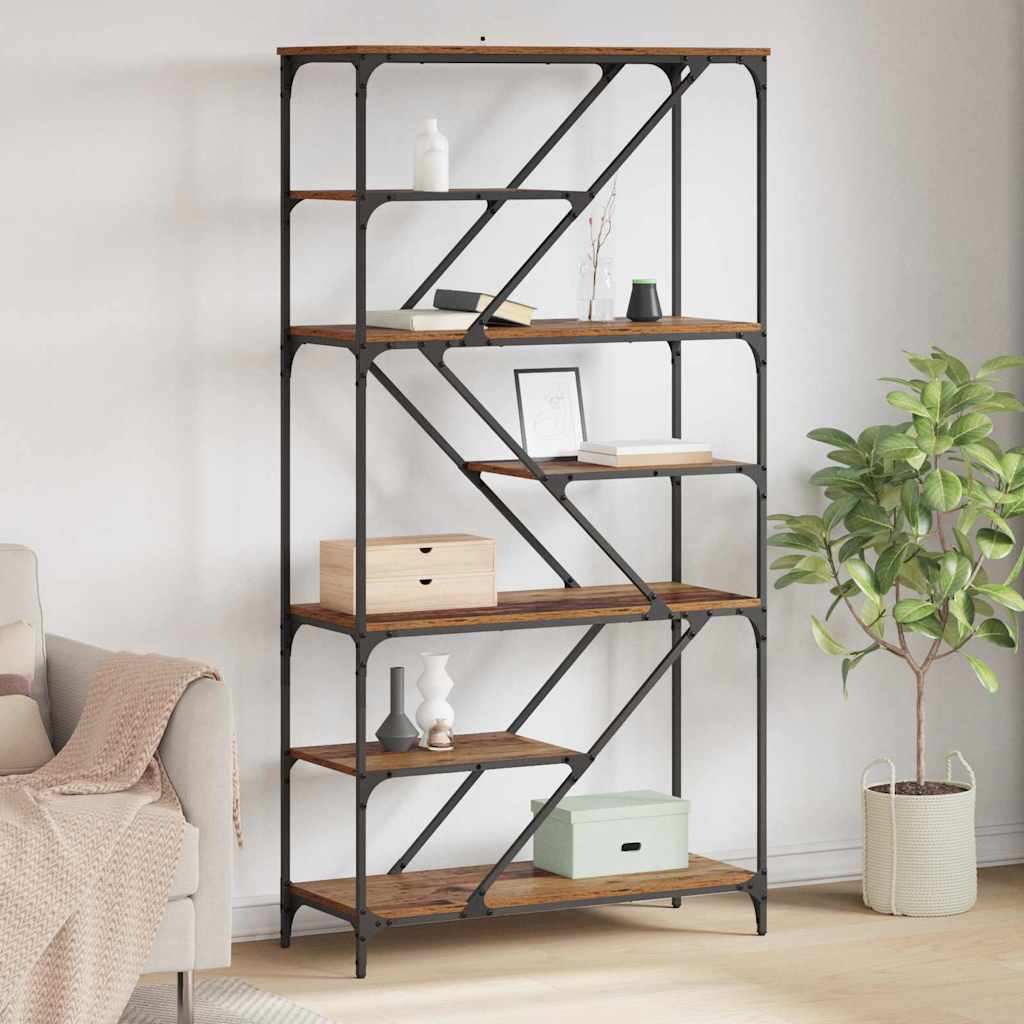 Bücherregal Altholz 91 x 36 x 176 cm Holzwerkstoff