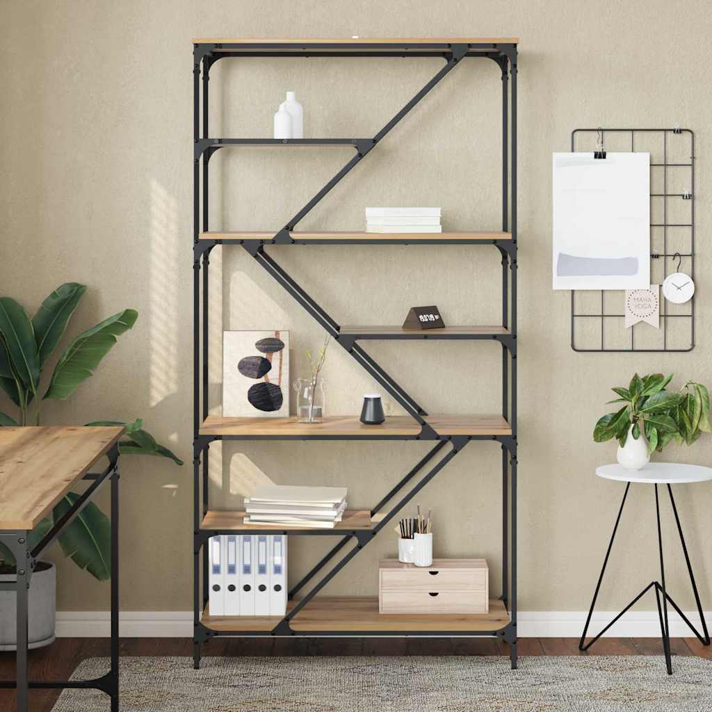 Bücherregal Artisan-Eiche 91 x 36 x 176 cm Holzwerkstoff