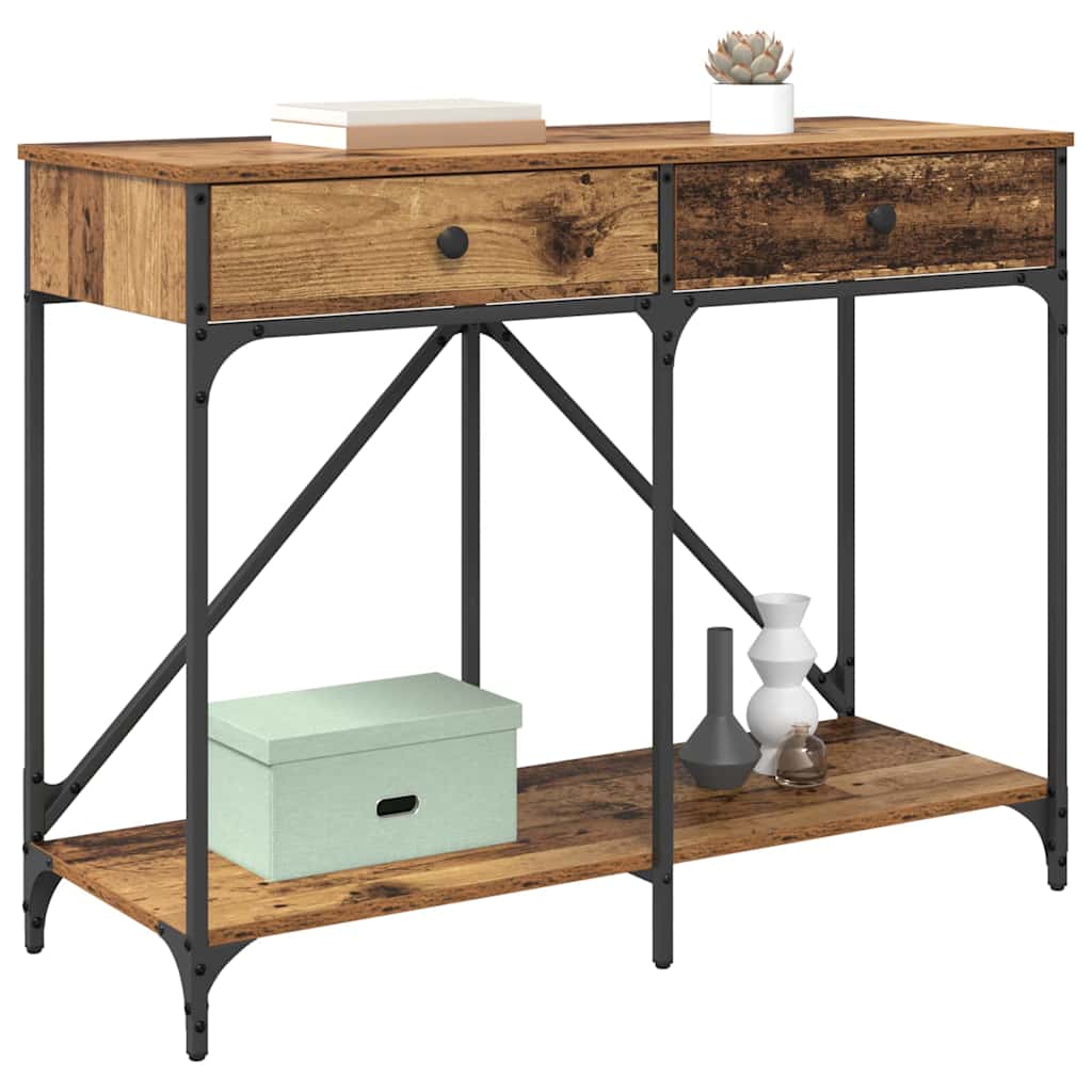 Konsolentisch Altholz 100 x 39 x 78,5 cm Holzwerkstoff