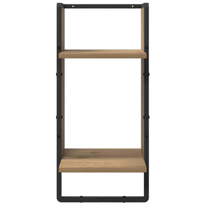 Wandregal-Set 4 pcs Artisan-Eiche 65 x 25 x 30 cm Holzwerkstoff