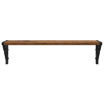 Wandregale 2 pcs Altholz 60 x 15 x 15,5 cm Holzwerkstoff