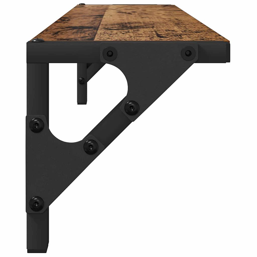 Wandregale 2 pcs Altholz 60 x 15 x 15,5 cm Holzwerkstoff