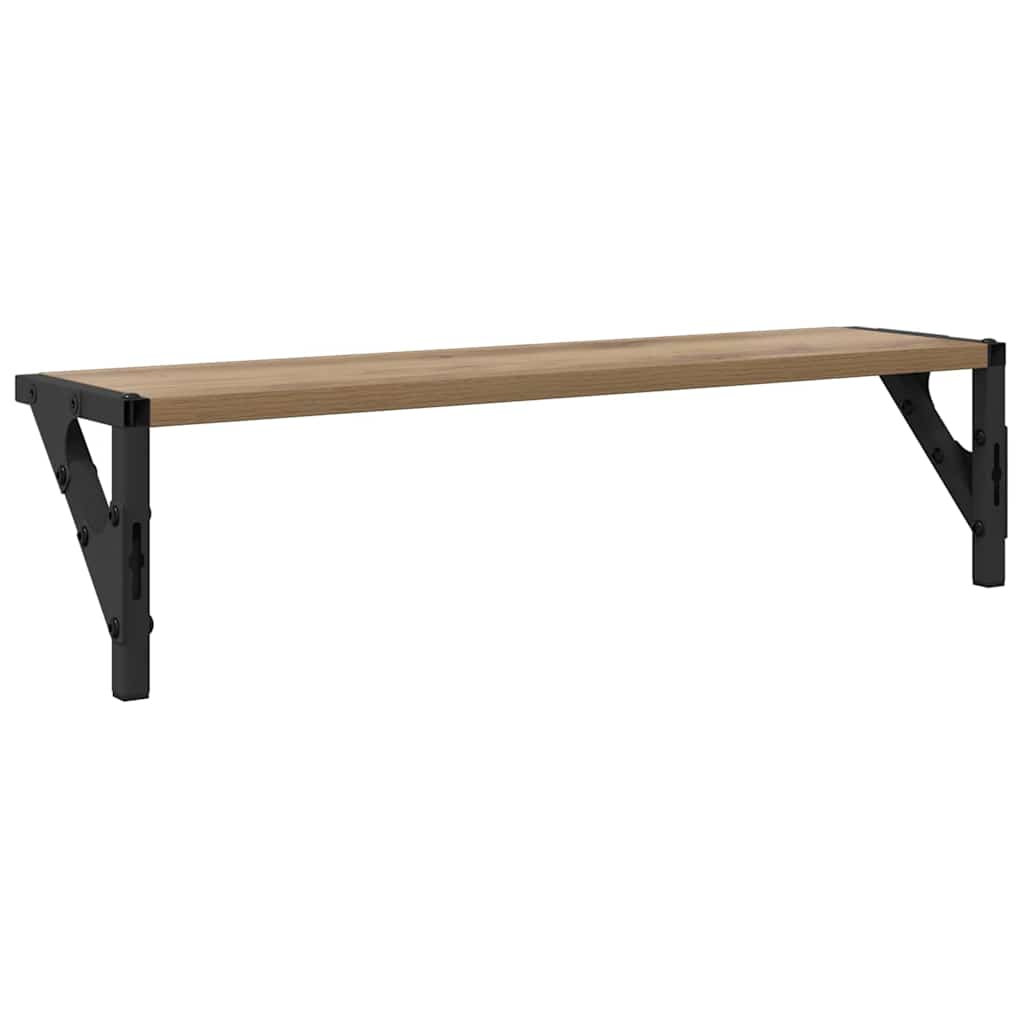 Wandregale 2 pcs Artisan-Eiche 60 x 15 x 15,5 cm Holzwerkstoff