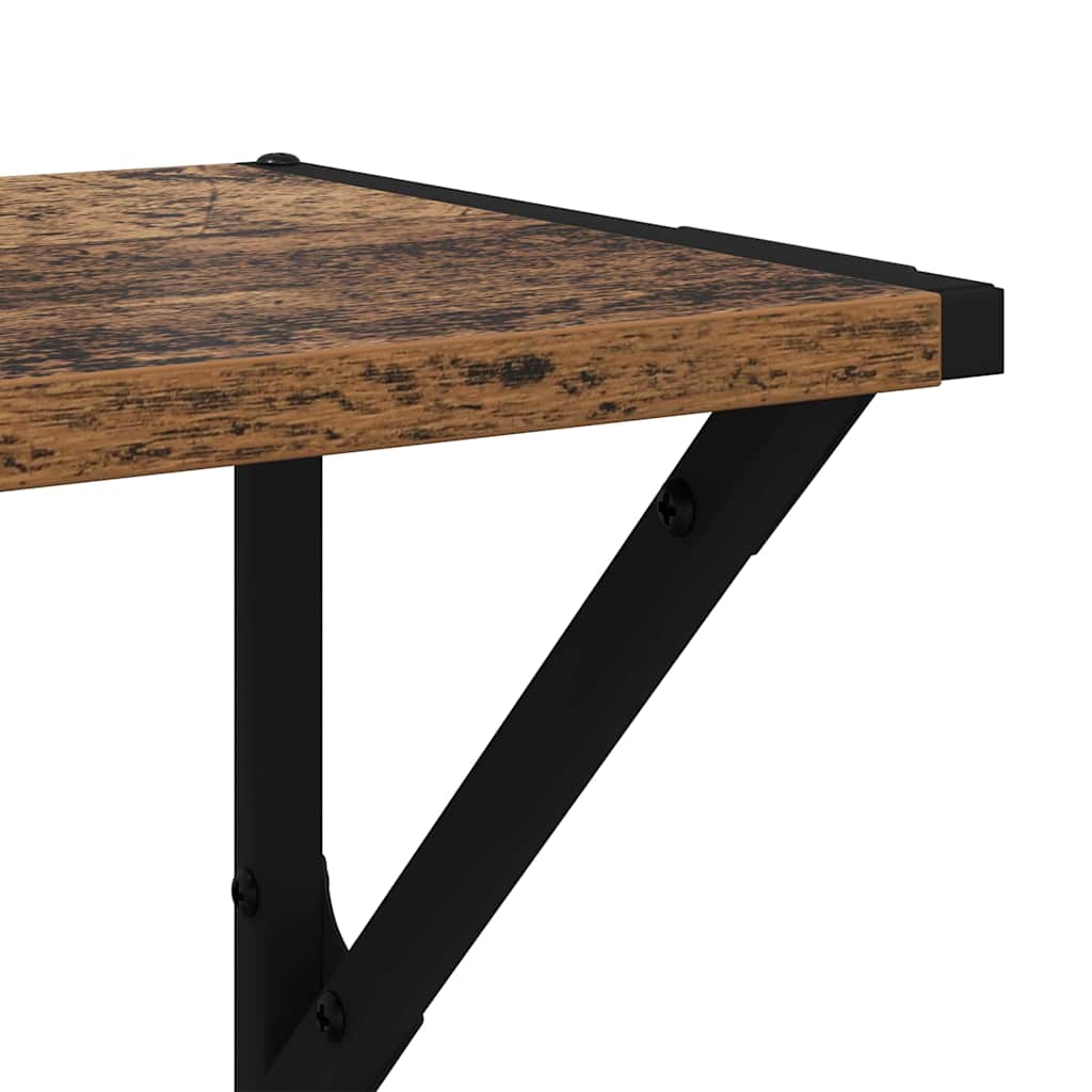Wandregale 2 pcs Altholz 60 x 25 x 25,5 cm Holzwerkstoff