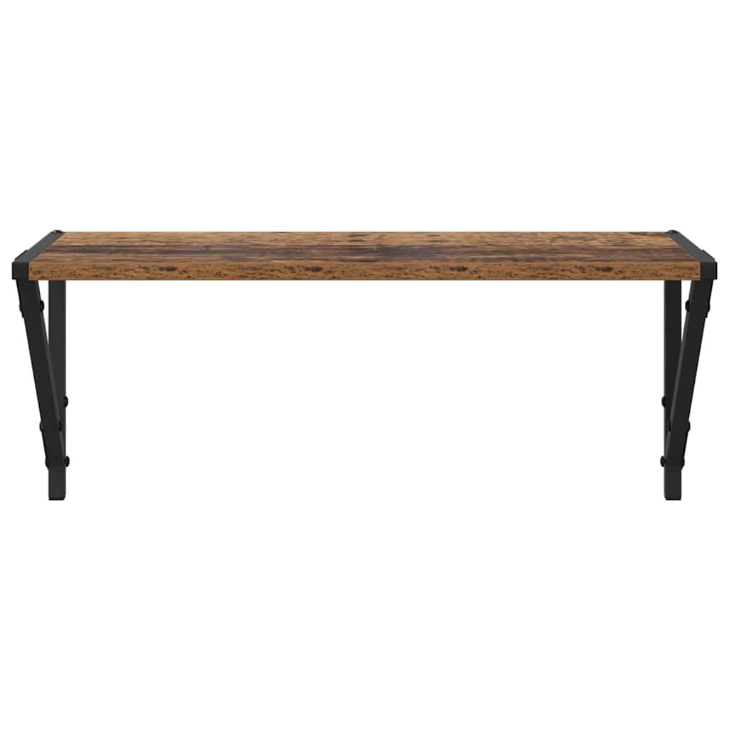 Wandregale 2 pcs Altholz 60 x 25 x 25,5 cm Holzwerkstoff