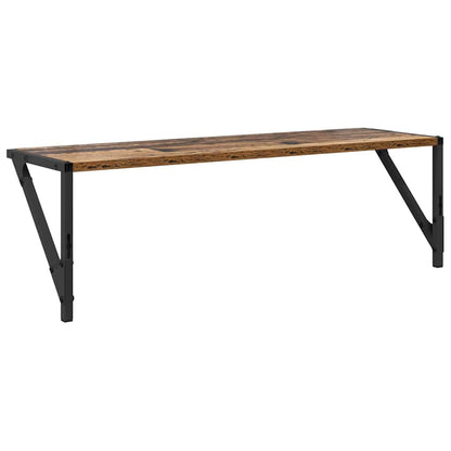 Wandregale 2 pcs Altholz 80 x 25 x 25,5 cm Holzwerkstoff