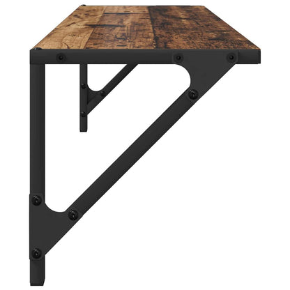 Wandregale 2 pcs Altholz 80 x 25 x 25,5 cm Holzwerkstoff