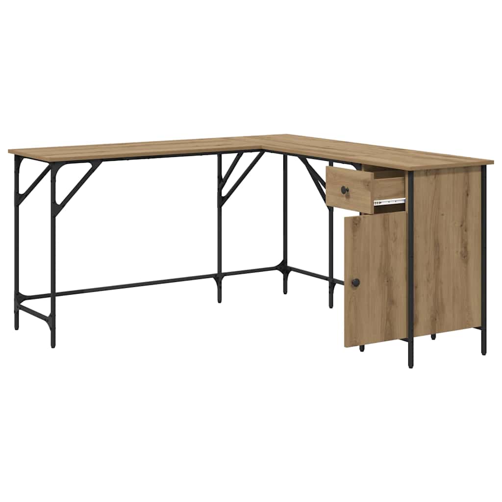 Schreibtisch Artisan-Eiche 141 x 141 x 75 cm Holzwerkstoff