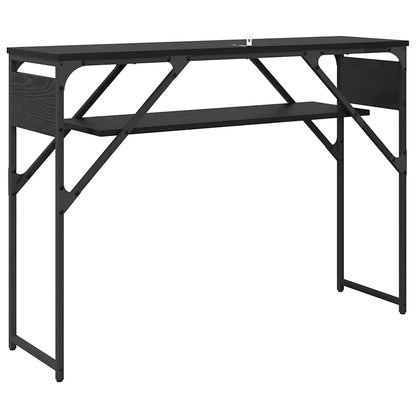Konsolentisch Schwarz Eichen-Optik 105x30x75cm Holzwerkstoff