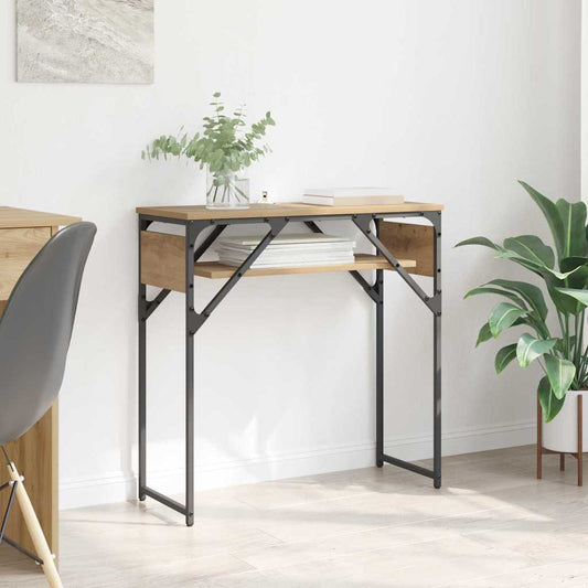 Konsolentisch Artisan-Eiche 75x30x75cm Holzwerkstoff