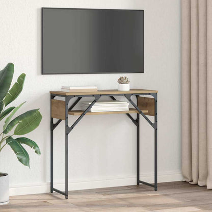 Konsolentisch Artisan-Eiche 75x30x75cm Holzwerkstoff