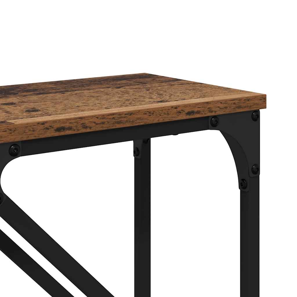 Konsolentisch 2 pcs Altholz 100 x 28 x 75 cm Holzwerkstoff