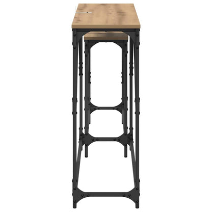 Konsolentisch 2 pcs Artisan-Eiche 100 x 28 x 75 cm