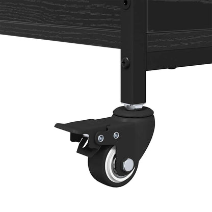 Couchtisch Schwarz Eichen-Optik 91 x 55 x 32 cm Holzwerkstoff