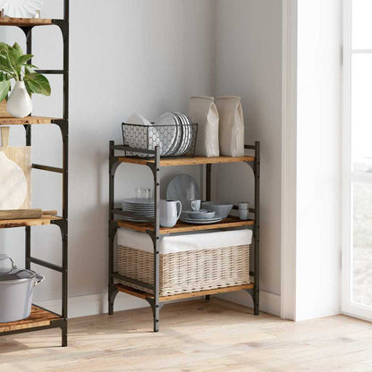 Küchentrolley Altholz 50 x 35 x 75,5 cm Holzwerkstoff