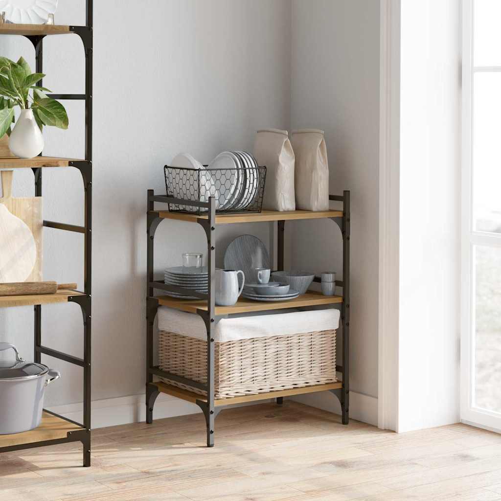 Küchentrolley Artisan-Eiche 50 x 35 x 75,5 cm Holzwerkstoff