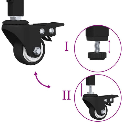 Küchentrolley Altholz 53 x 20 x 76 cm Holzwerkstoff