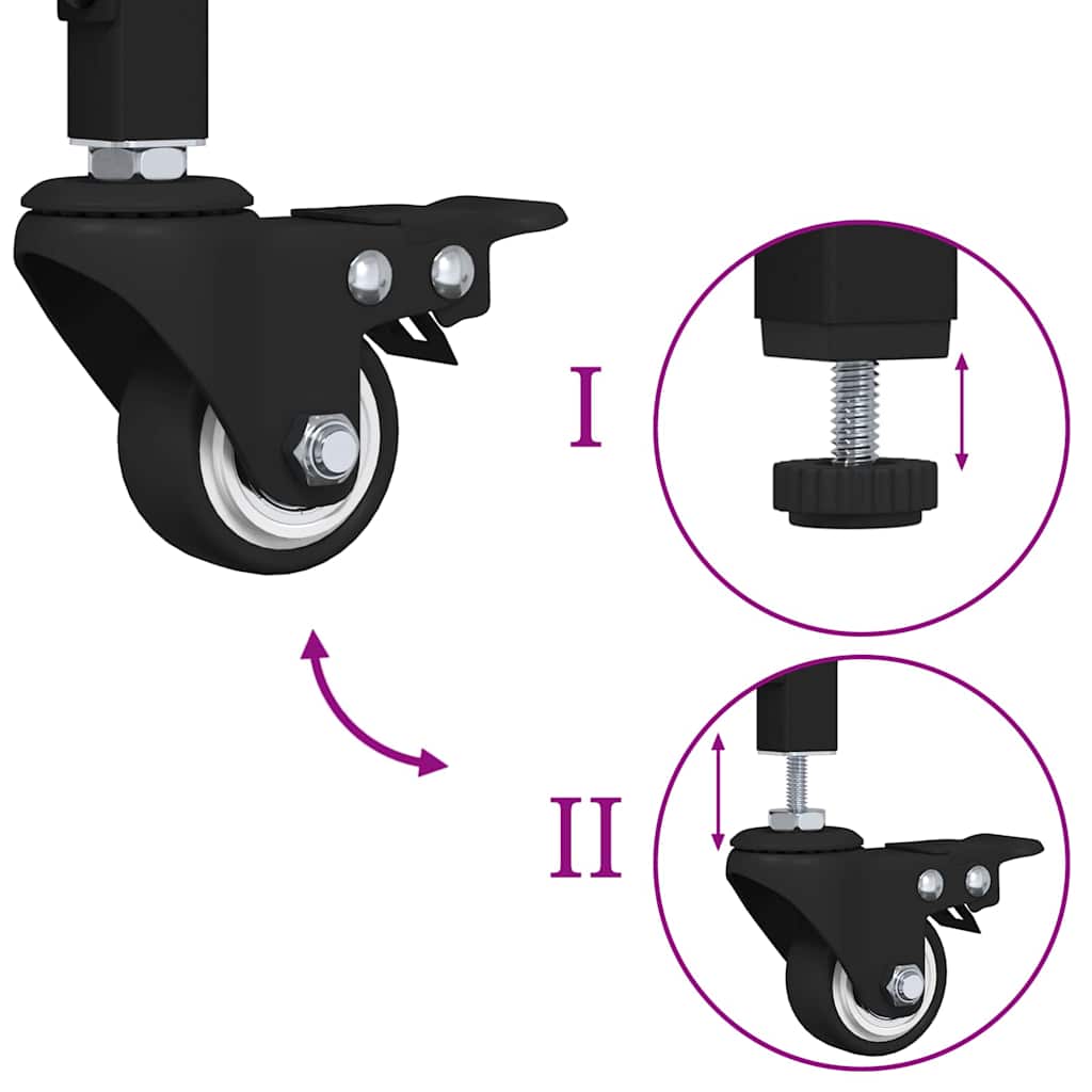 Küchentrolley Altholz 60 x 41 x 80,5 cm Holzwerkstoff