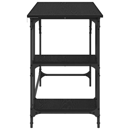 Schreibtisch Schwarz Eichen-Optik 120 x 50 x 75 cm