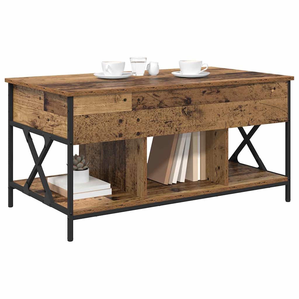 Couchtisch Altholz 100 x 55 x 48,5 cm Holzwerkstoff