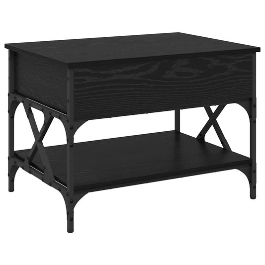 Couchtisch Schwarz Eichen-Optik 70x50x50cm Holzwerkstoff