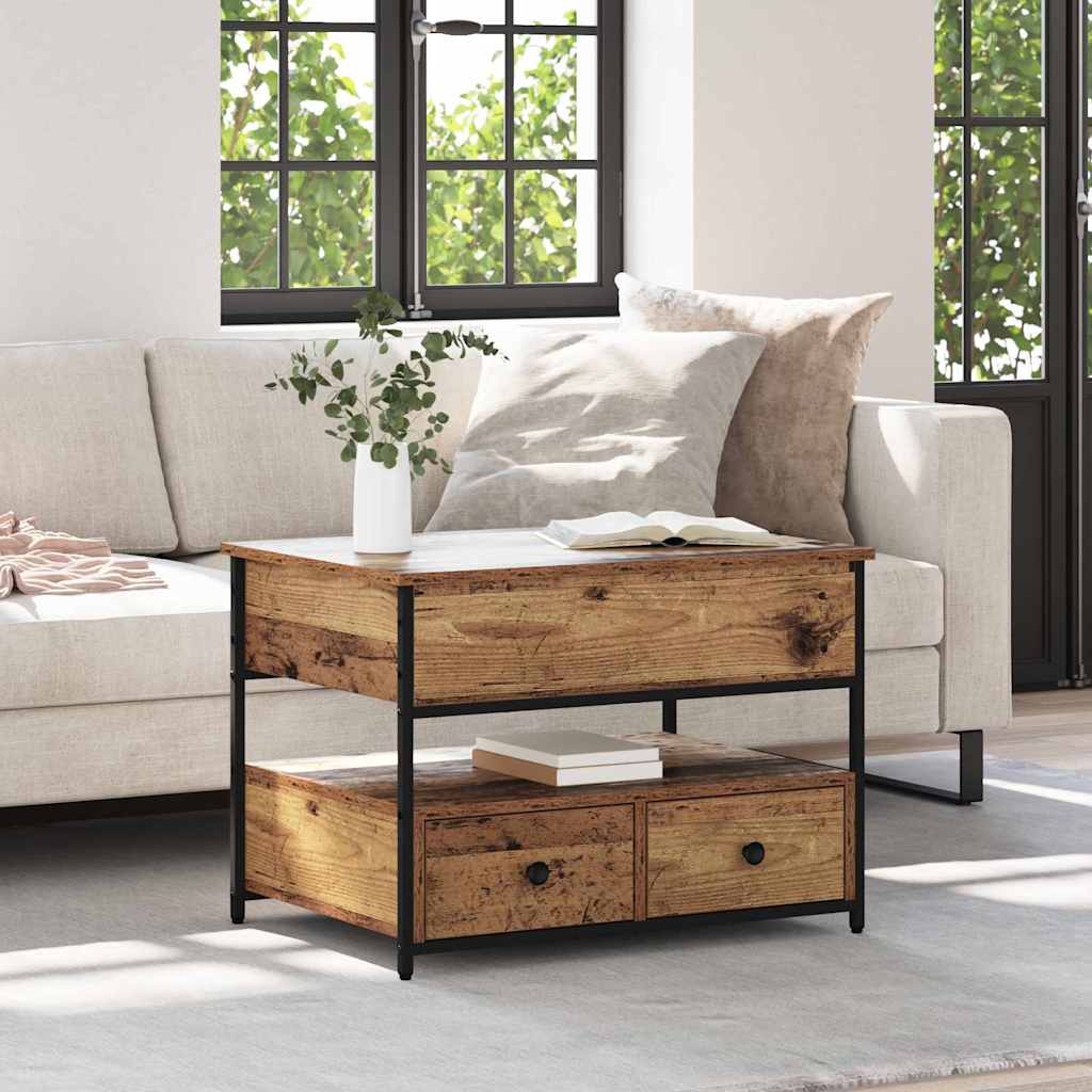 Couchtisch Altholz 70 x 50 x 54,5 cm Holzwerkstoff