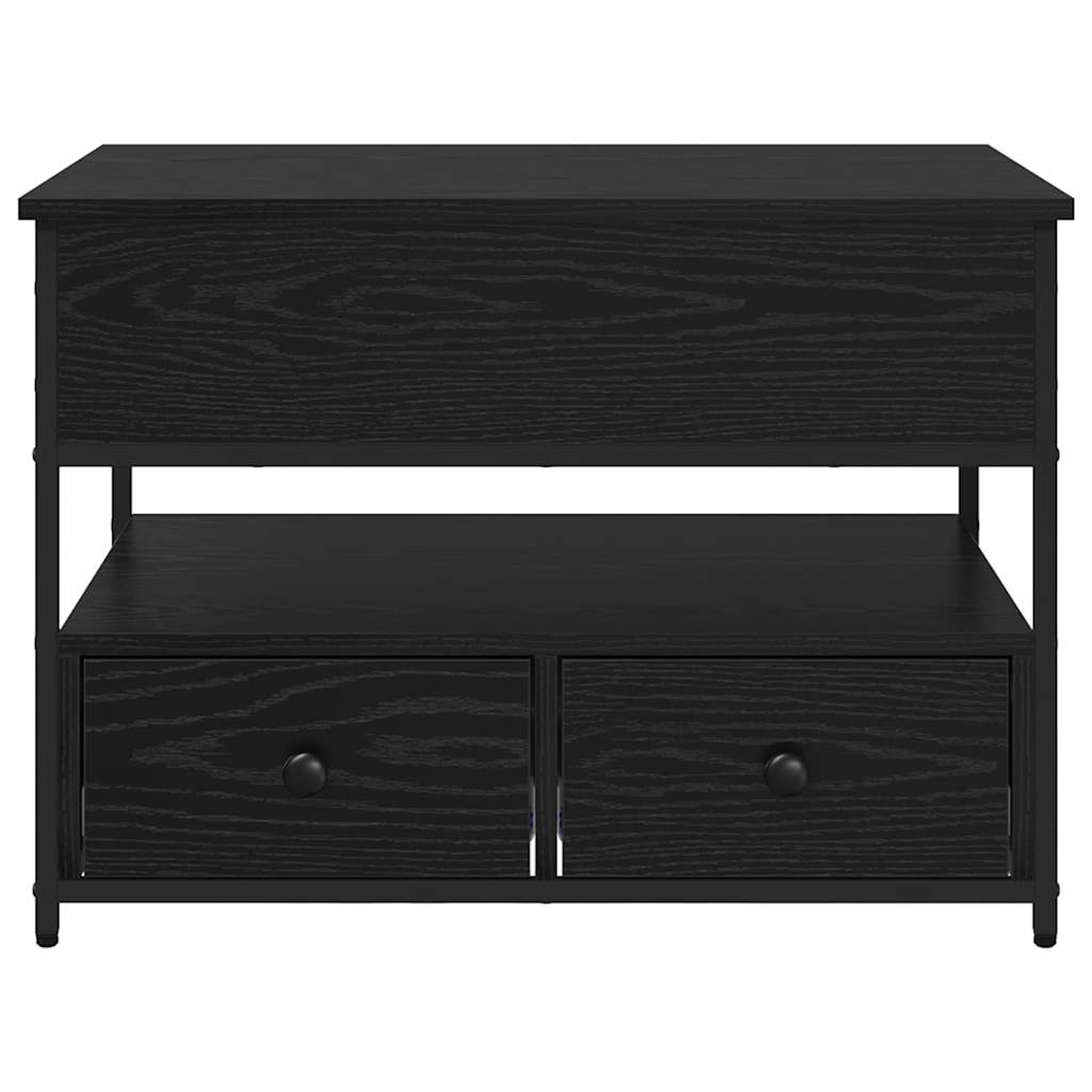 Couchtisch Schwarz Eichen-Optik 70 x 50 x 54,5 cm Holzwerkstoff