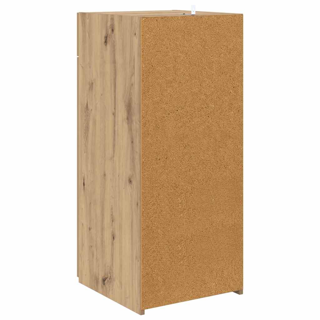 Sideboard Schwarz Eichen-Optik 42,5 x 40 x 93 cm Holzwerkstoff