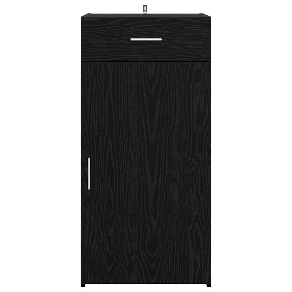 Sideboard Schwarz Eichen-Optik 42.5 x 40 x 93 cm Holzwerkstoff