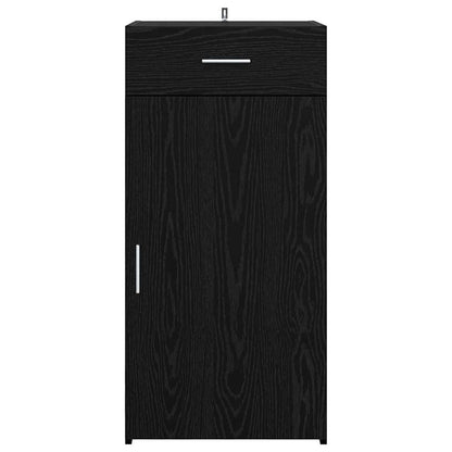 Sideboard Schwarz Eichen-Optik 42.5 x 40 x 93 cm Holzwerkstoff