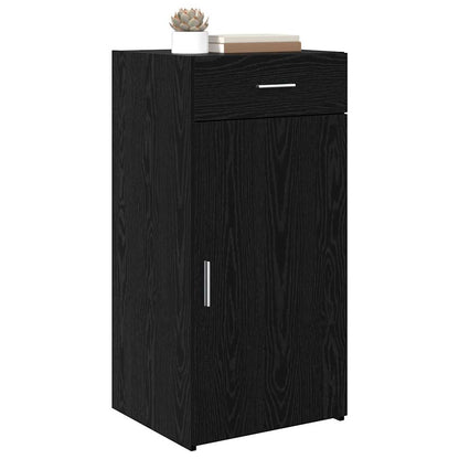 Sideboard Schwarz Eichen-Optik 42.5 x 40 x 93 cm Holzwerkstoff