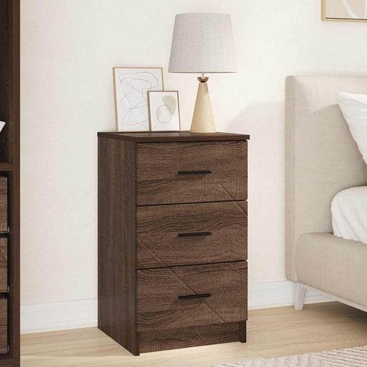 Nachttisch Braune Eiche 38 x 38 x 66 cm Holzwerkstoff