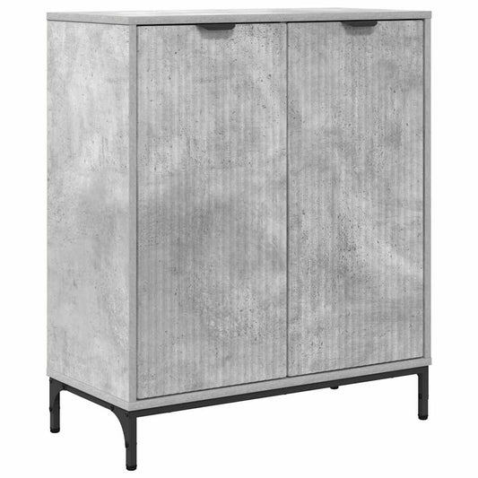 Sideboard Betongrau 69,5 x 33 x 82 cm Holzwerkstoff