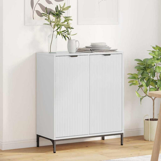 Sideboard Hochglanz-Weiß 69,5 x 33 x 82 cm Holzwerkstoff