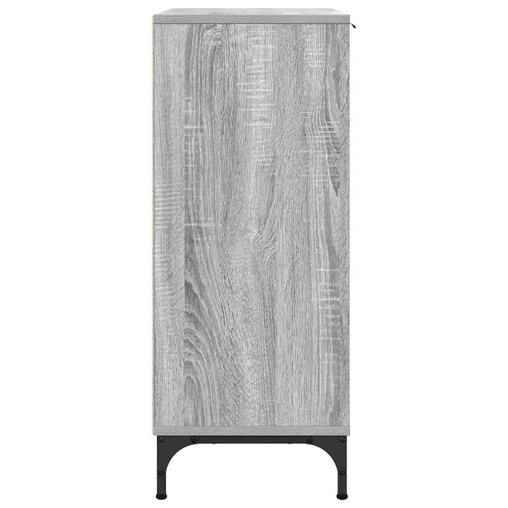 Sideboard Grau Sonoma 69,5 x 33 x 82 cm Holzwerkstoff